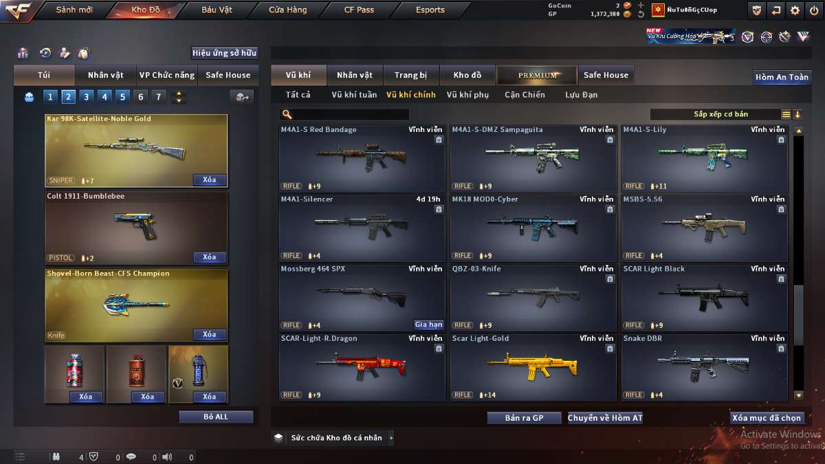 shop acc cf uy tin gia re